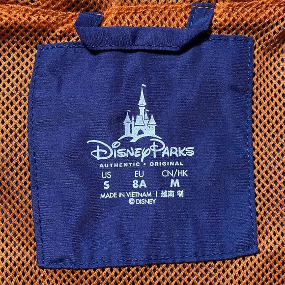 Disney Parks Youth Small Blue Windbreaker Jacket Full Zip Long Sleeve Coat - Picture 3 of 9